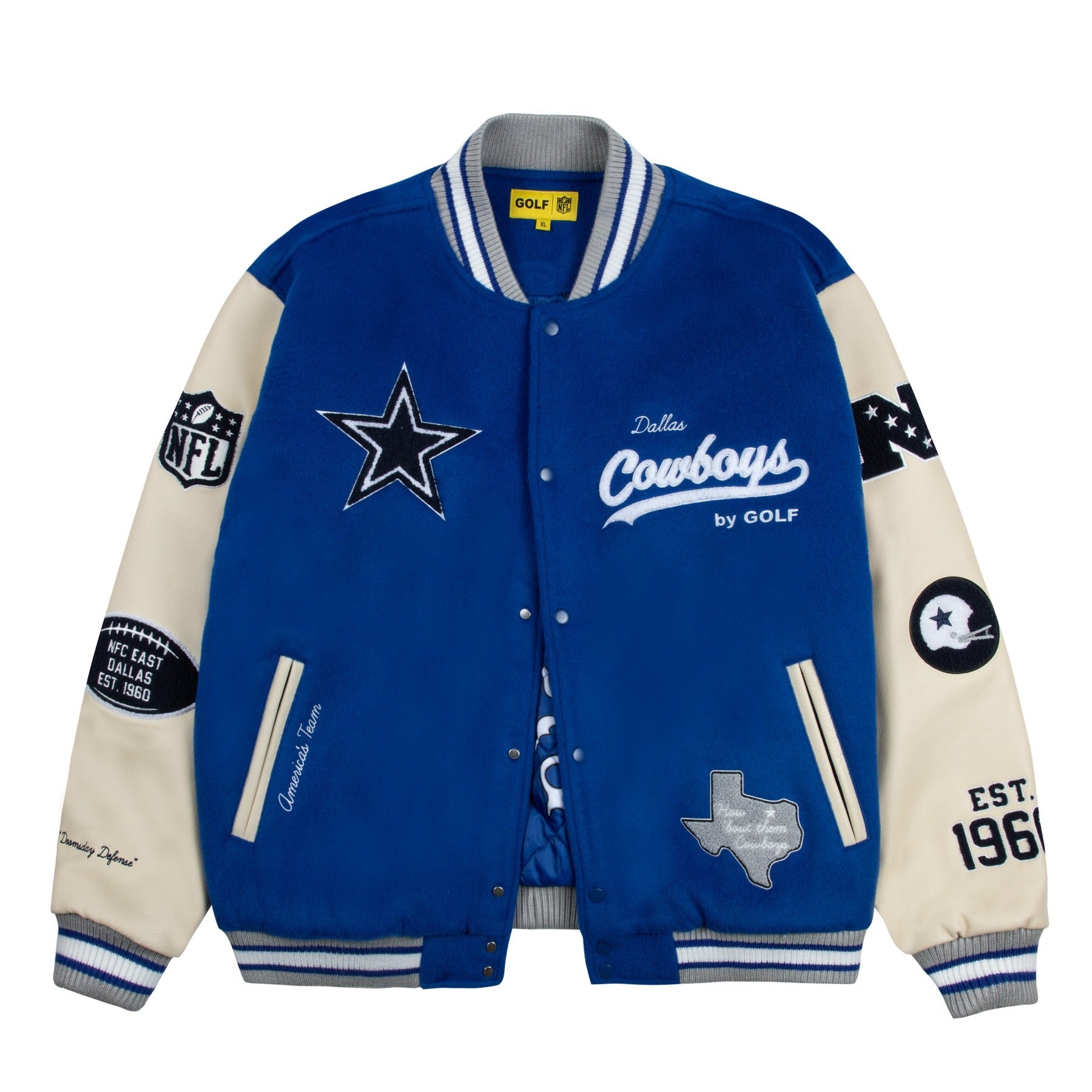 COWBOYS LETTERMAN JACKET by GOLF WANG