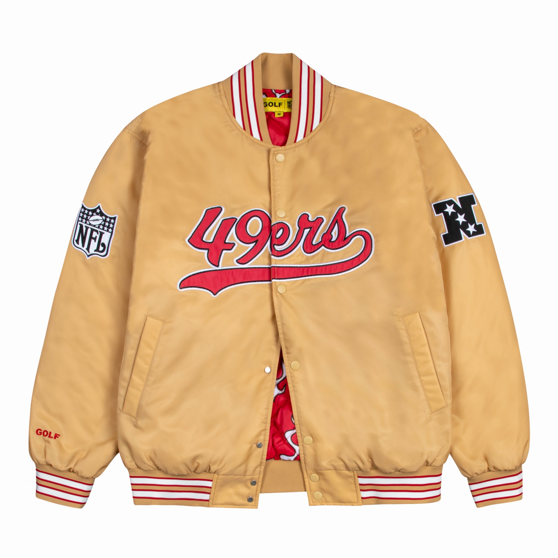49ERS SATIN BOMBER JACKET by GOLF WANG - Main Image