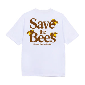 SAVE THE BEES TEE by GOLF WANG | White/Brown