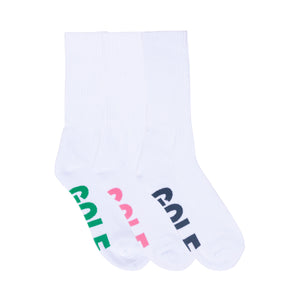 ARCHES SOCKS 3PK by GOLF WANG | White/PNG