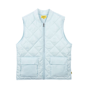 DIAMOND QUILTED VEST by GOLF WANG | Light Blue | Thumbnail