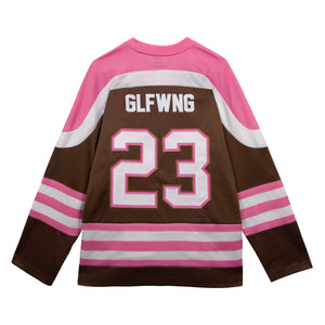 brown hockey jersey