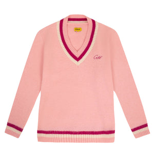 MOHAIR CRICKET SWEATER by GOLF WANG | Pink