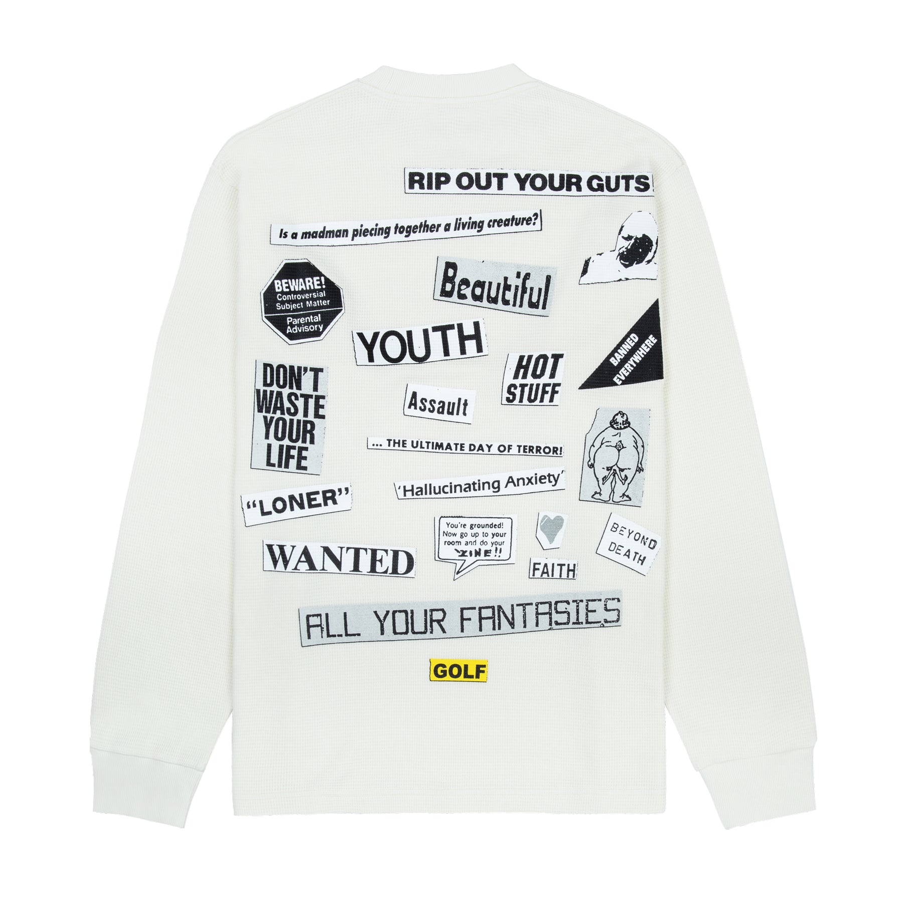 GOLF WANG COLLAGE サーマル Tシャツ 長袖 3色 送料込み FW24TS1021CREAM-2.jpg?v=