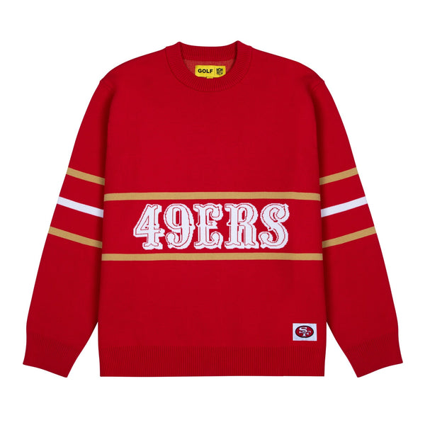 値下げ 49ERS knit sweater USA製 Mens M mens-pro-standard-scarlet-san-