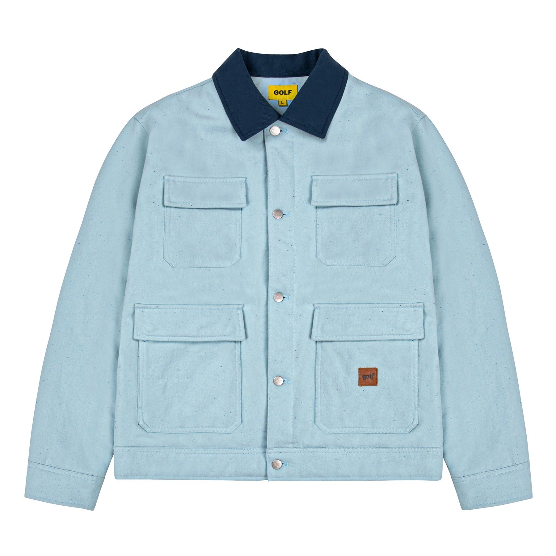 【即完売品】DENIM CHORE JACKET golf wang Golf Wang CONTRAST DENIM CHORE JACKET by GOLF WANG | Parallel