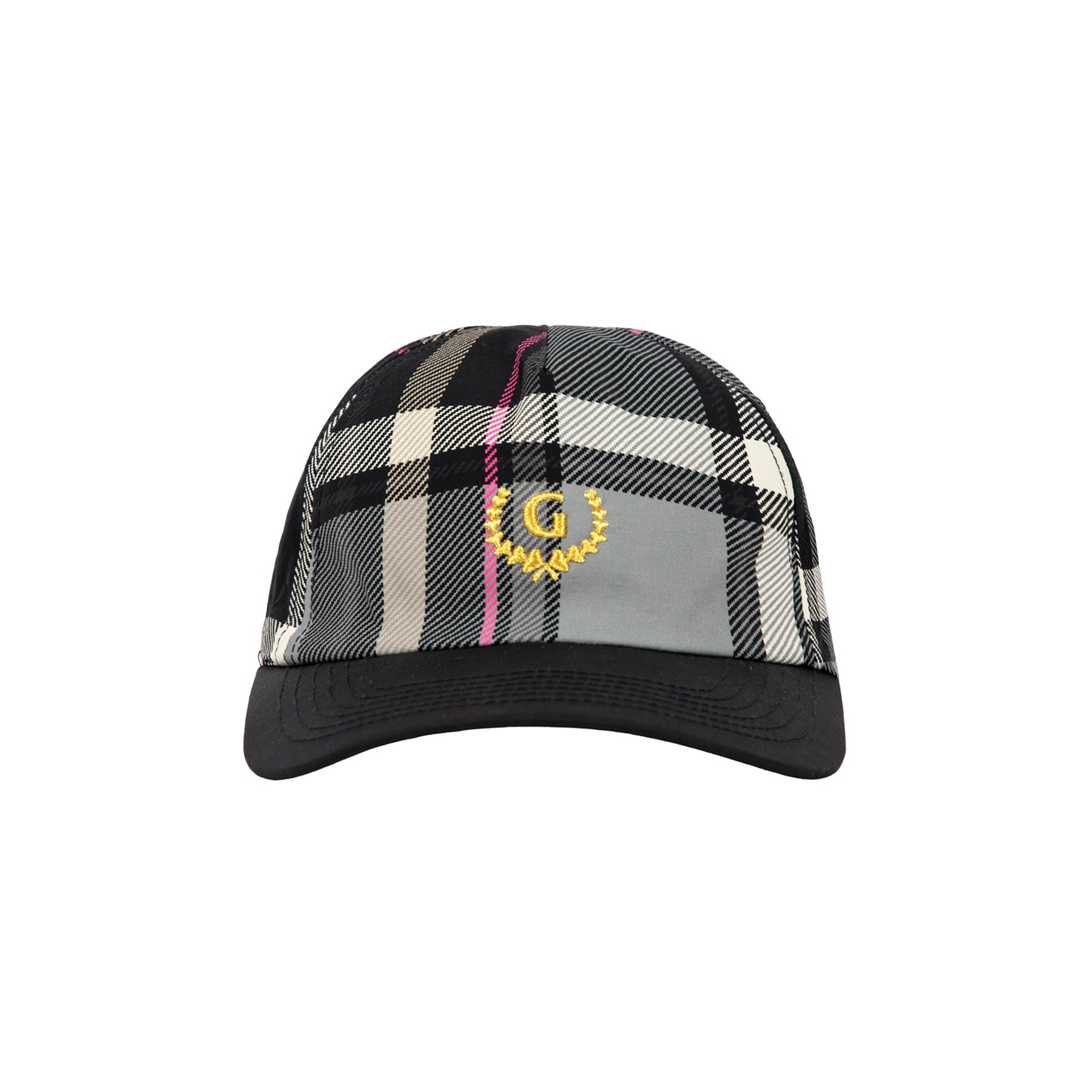 PLAID ELASTIC HAT by GOLF WANG