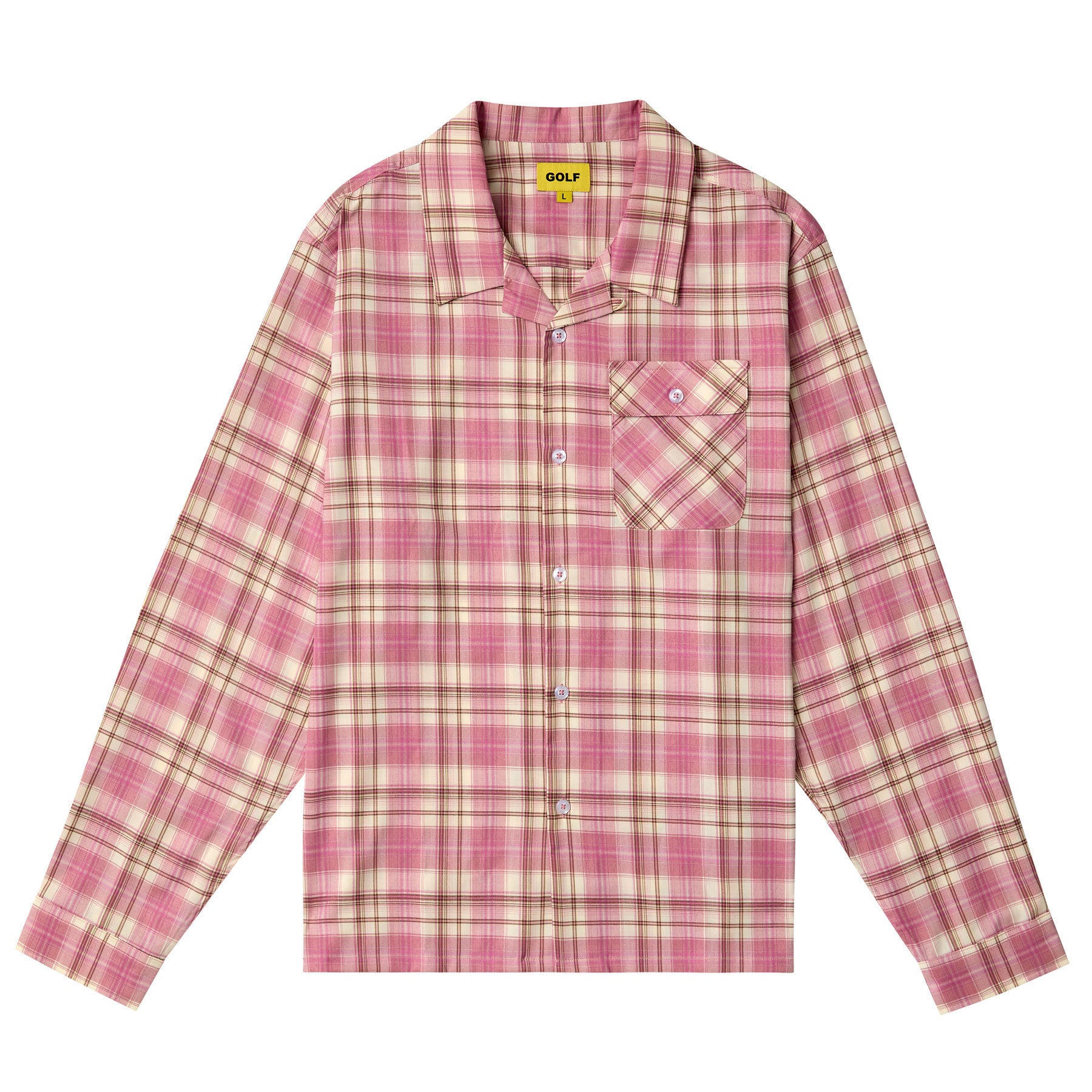 PLAID TUCKER BUTTON DOWN by GOLF WANG