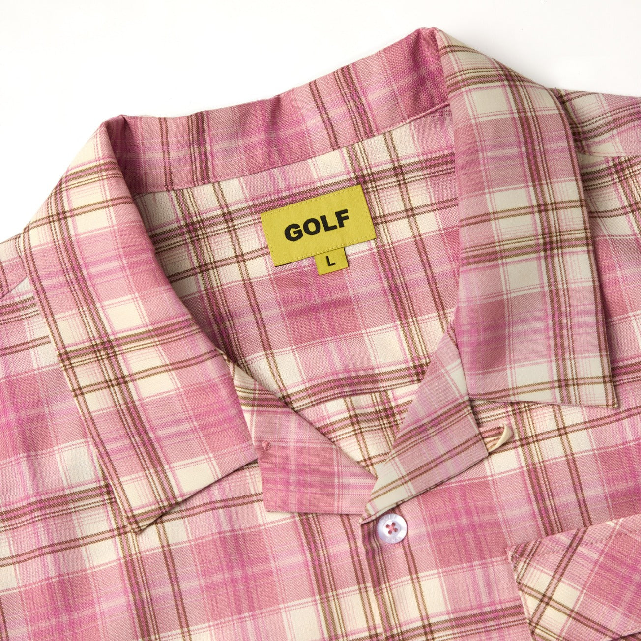 golf wang cigarette button up PLAID TUCKER BUTTON DOWN by GOLF WANG golf wang cigarette button up PLAID TUCKER BUTTON DOWN by GOLF WANG
