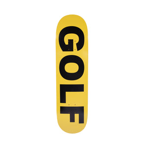 GOLF LOGO SKATE DECK by GOLF WANG | Yellow | Thumbnail