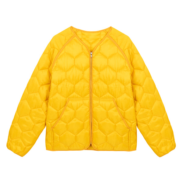 HONEYCOMB QUILTED JACKET by GOLF WANG