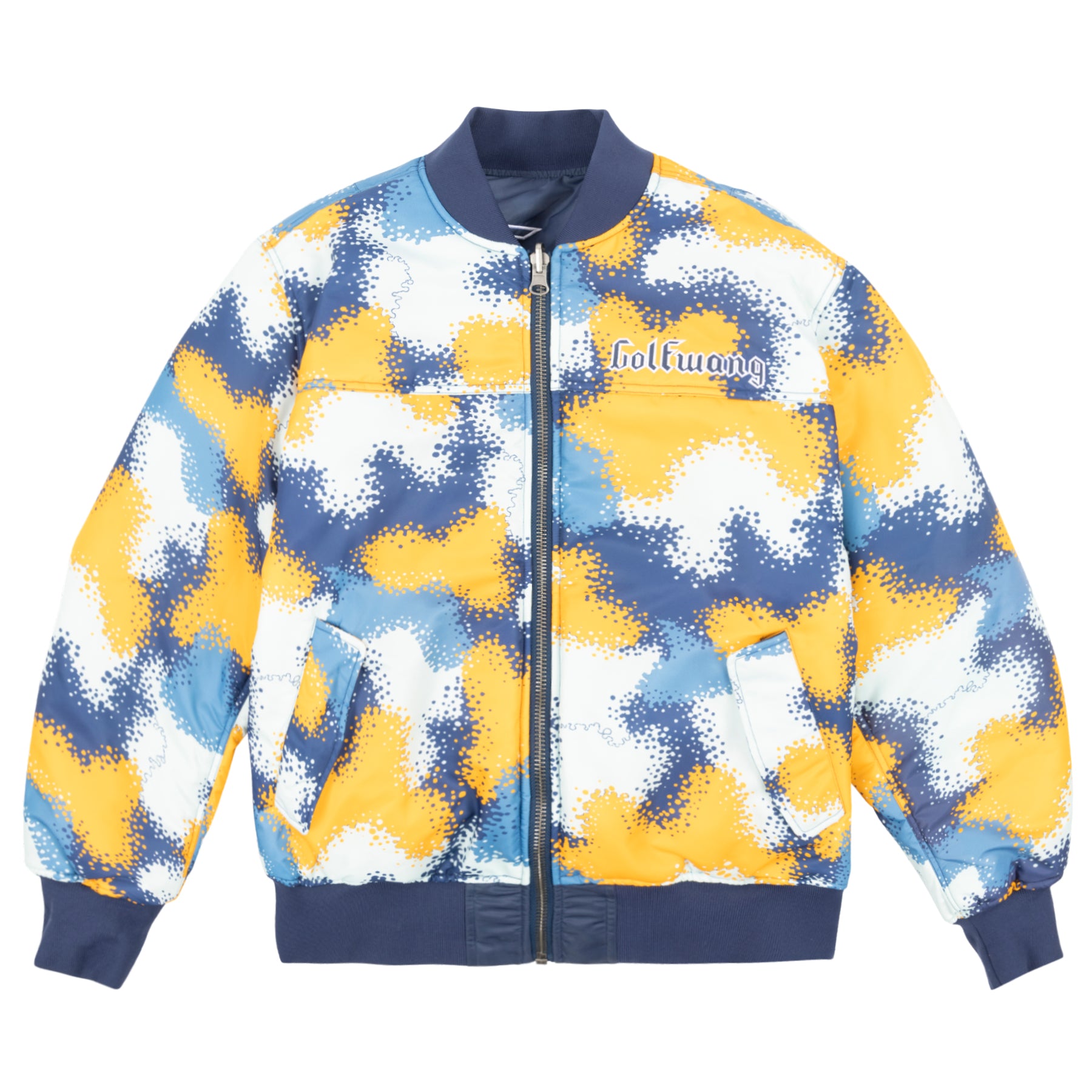 SPRAY CAMO REVERSIBLE BOMBER by GOLF WANG