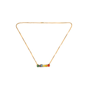 HAPPY LOGO GOLD NECKLACE by GOLF WANG | Gold | Thumbnail
