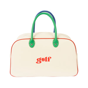 MATCH POINT GYM BAG by GOLF WANG | Antique White Combo | Thumbnail